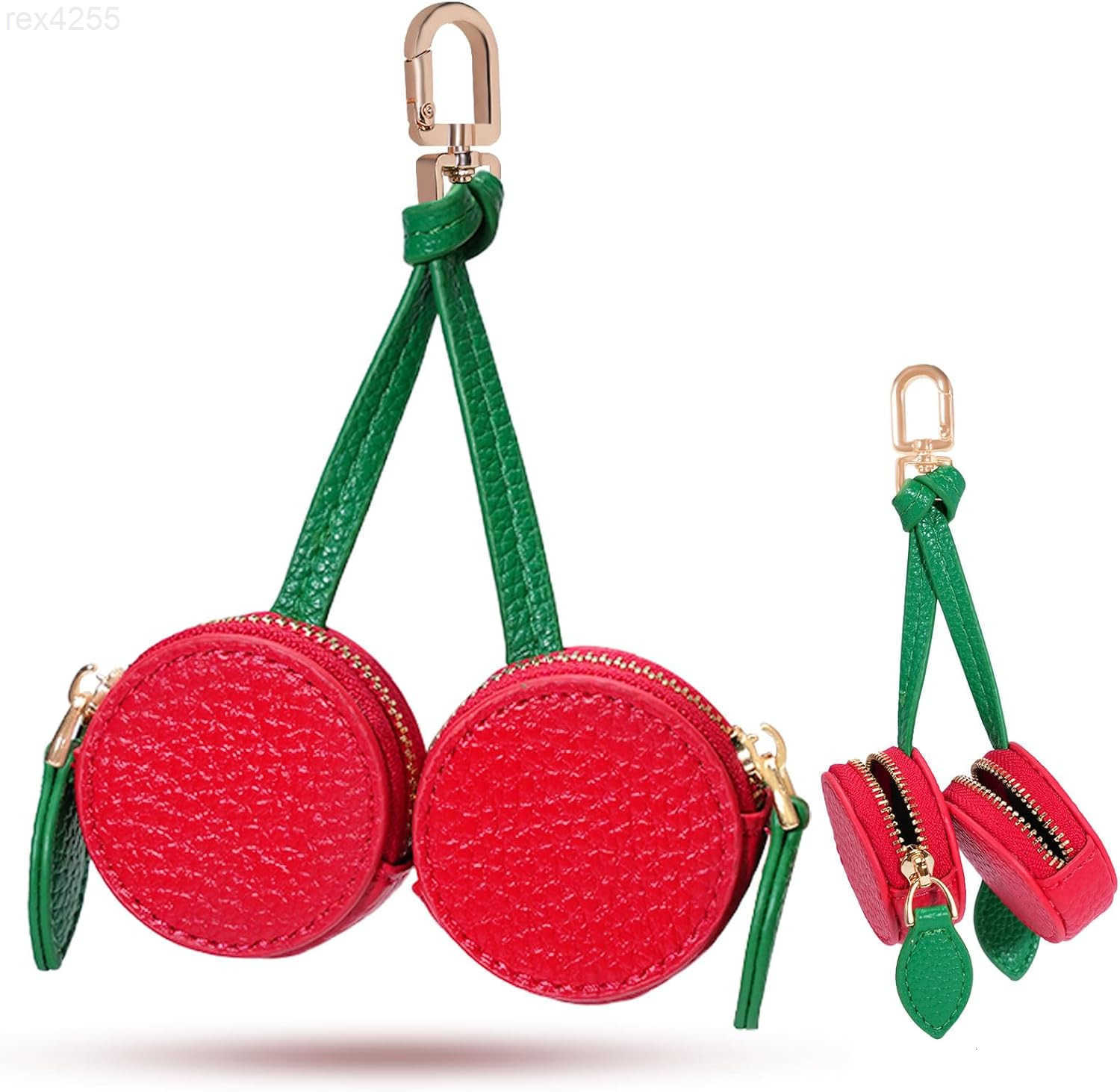 Orange Mini Fruit Coin Purse Keychain Cute PU Leather Mini Pouch Fruit Bag Purse Charm for Handbags Wallets Accessories for Girls WomenW250911