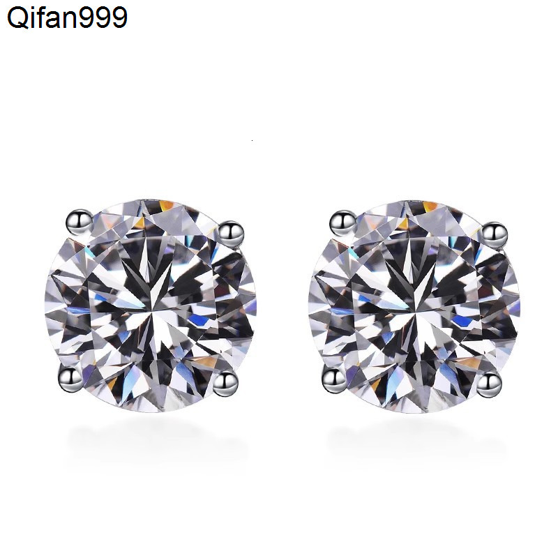 Factory Wholesale Waterproof Nickel Free GRA Diamond Jewelry 925 Silver Sterling 05 Karat Moissanite Earrings