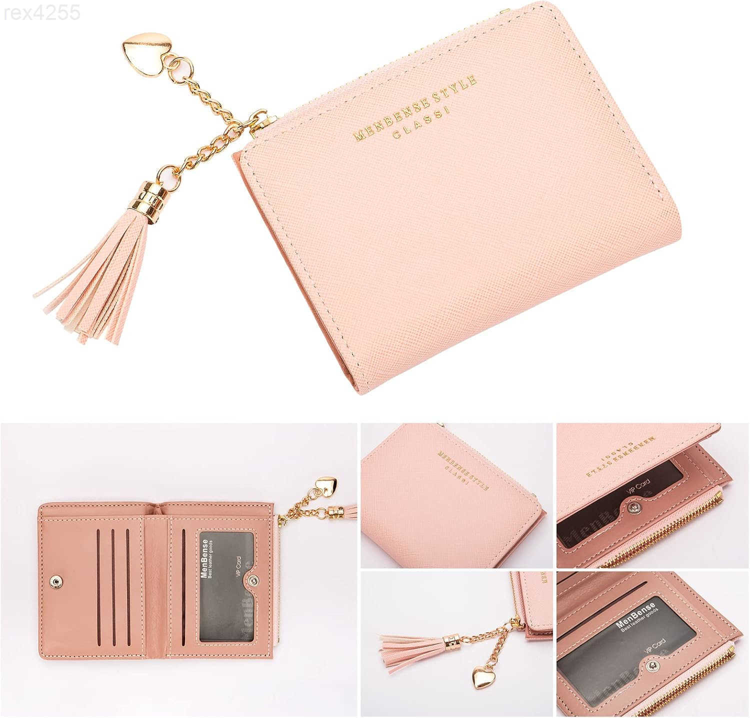 Keychain Bracelet Wristlet with Wallet Card Holder PocketTassel Keychain Bangle Key Ring for WomenW250911