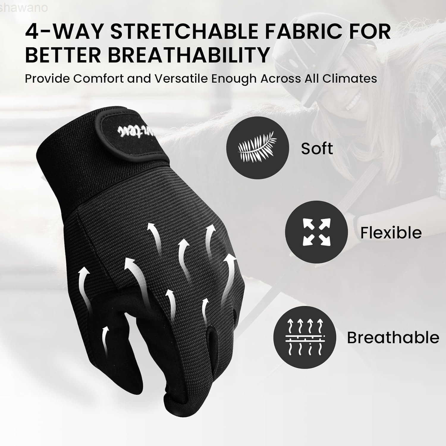 Gloves Equestrian Women Kids for Girls Boys Mesh Breathable Lightweight Color Pack Comfortable Grip for SummerW250911