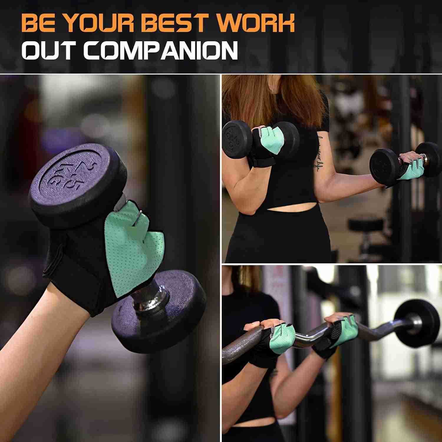 Gloves Fingerless Breathable Workout Gloves for Weightlifting Cycling MoreW250911