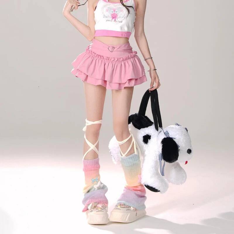 Skirts Women Ruffles A-line High Waist Chic Design Unique Korean Fashion Streetwear Gothic Summer Sweet Hot Girls Prevalent Y2k dongdumaoyi