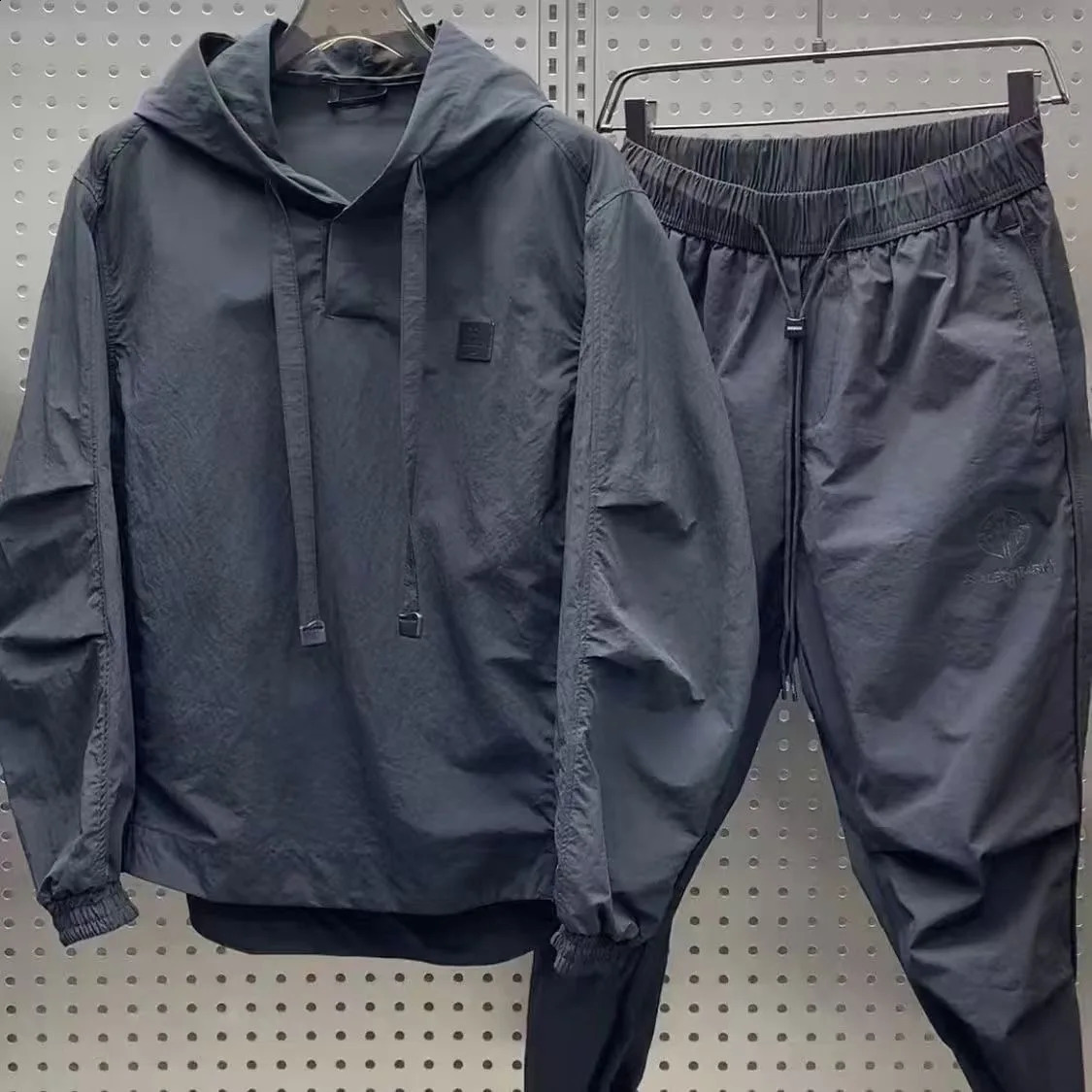 outdoor casual sportswear set mens hoodie sweatshirt and long pants loose simple fashionablequickdrying 2pcs 250911
