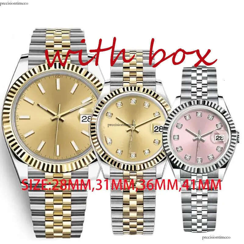 Mens designer womens date just 36MM 41MM automatic mechanical 31/28mm quartz stainless steel waterproof luminescent sapphire dhgates montre watch gift 3e