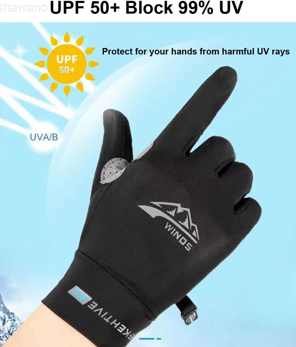 Full Finger UV Protection Gloves Women Men Thin Fishing Hiking Cycling Driving Gym GlovesW250911