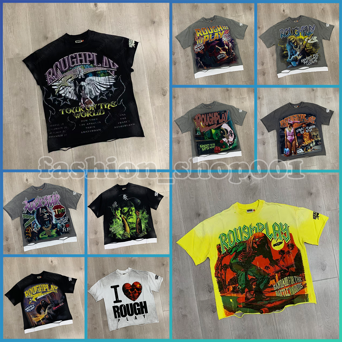 Designer t shirt hoodie RoughPlay hoodies summer tshirt men shirts designer shirts for men high quality thick tee vintage shirts y2k shirts size S-XL