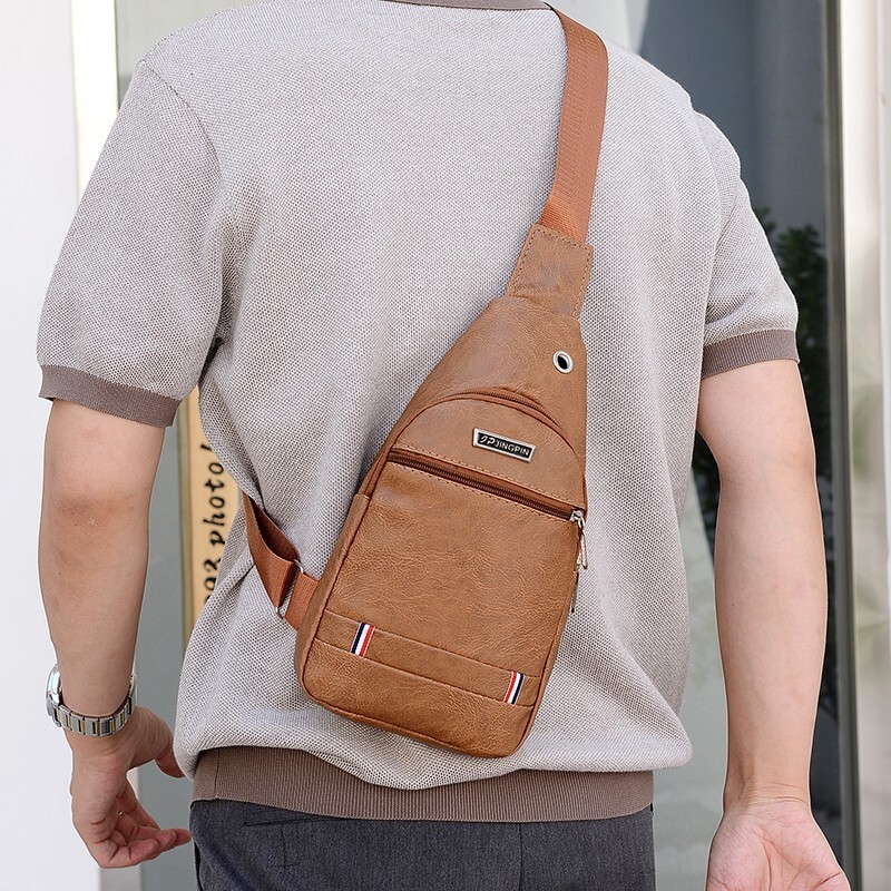 New Men S PU Waterproof Designer Bag Chest Bag Business Casual Shoulder Bag Large Capacity Luxury Bag Crossbody Bag Fashion Portable Free Shipping Pho