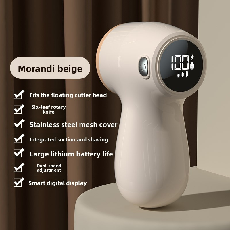 Smart Digital Sweater Defuzzer - Clothes-Safe Suction & Shaving 2-in-1 Fast De-fuzzing Large Battery 2-Speed Adjustment-MQ-1