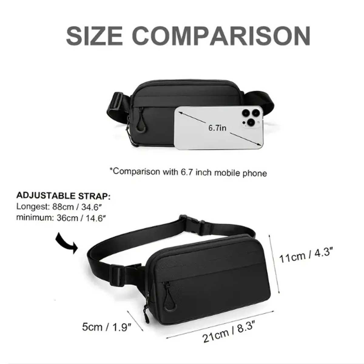 New fashion everything sports running walking mobile phone key change pocket bag chest bag Z250911