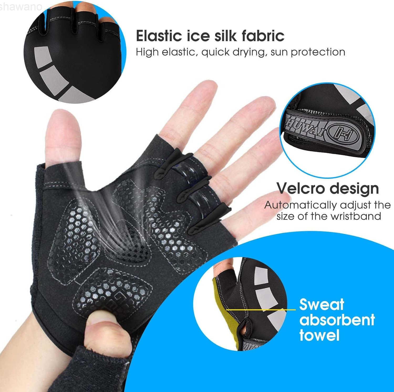 Workout Gloves Suitable for Men and Women Full Palm Protection Exercise Gloves for Weight Lifting Cycling Gym Sessions Workout Training Gym Gloves wit