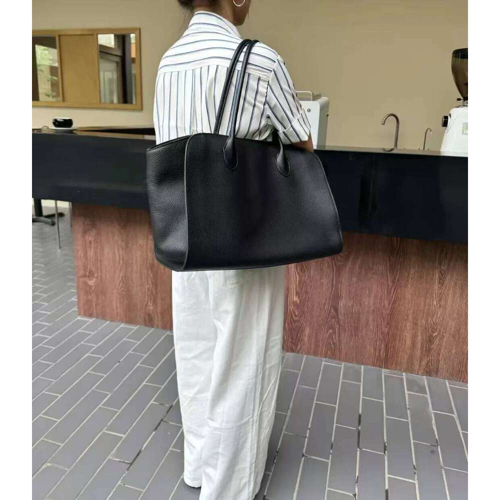 Tote High Quality Genuine Leather Large Capacity Marlo 17/14 Shoulder Handbag Soft Cowhide Casual Suede Women's Bag