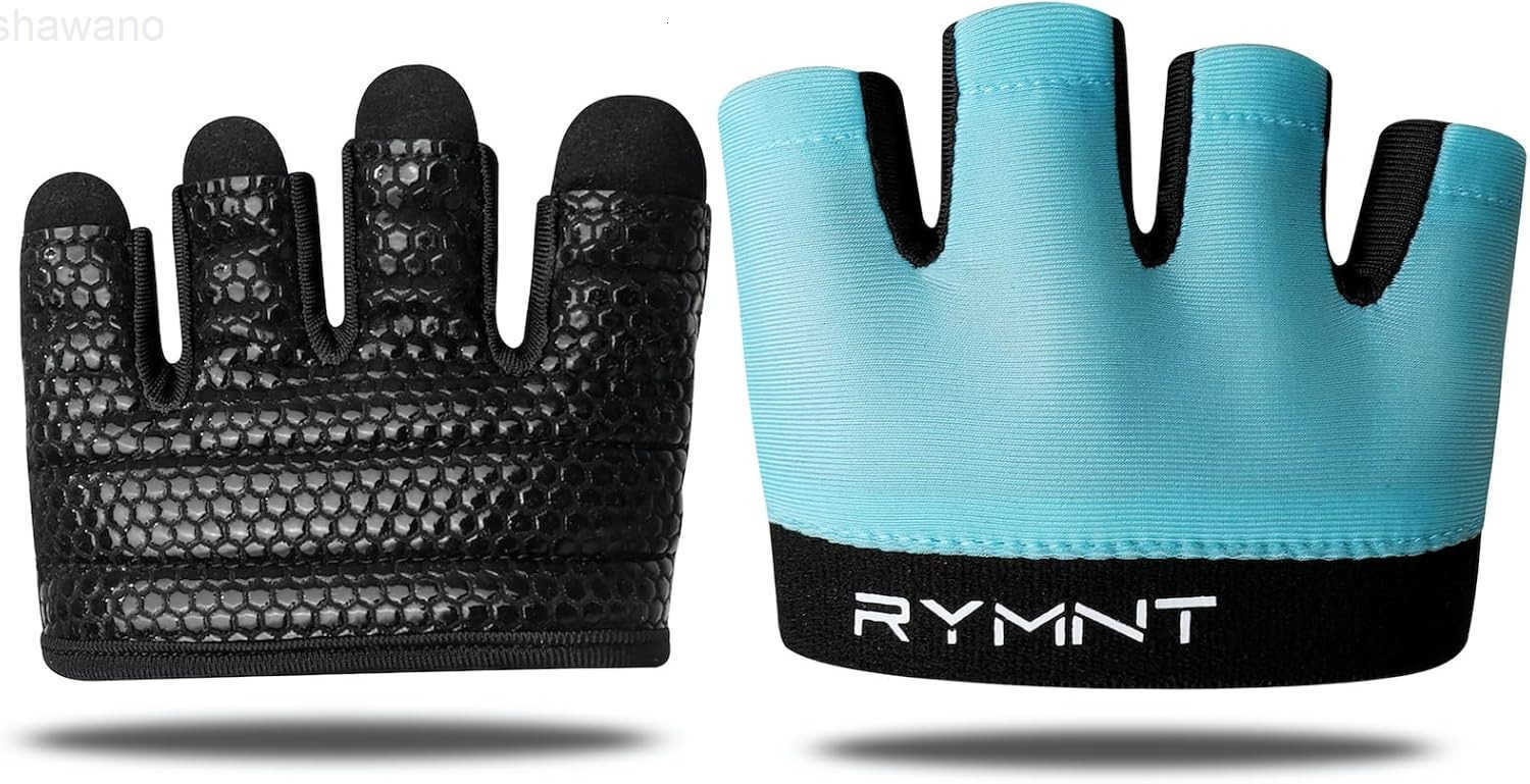 Minimal Workout GlovesShort Micro Weight Lifting Gloves Grip Pads with Full Palm Protection Extra Grip for Men Women WeightliftingGymCross TrainingPow