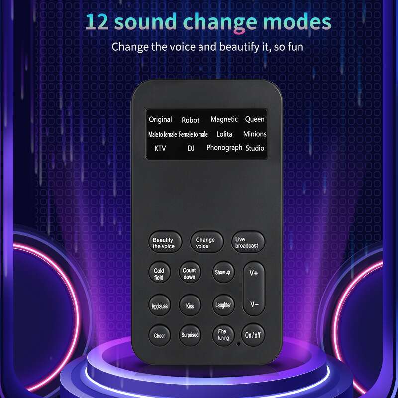 Transformer Male Female Mutual Transformation Mobile Phone Karaoke Game Changing Live Broadcast Sound Card One Click Beautiful Voice