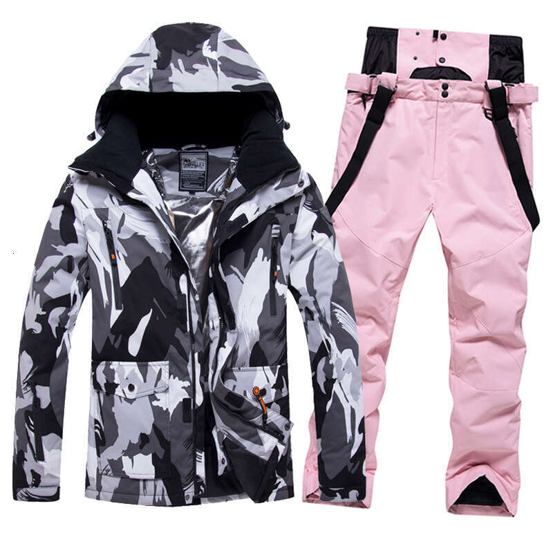 Men's Ski Waterproof Breathable, Snowboard And Double Board Suits, Winter Warm Skiing Equipment