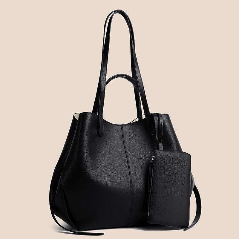 Women's Handbag Female Hand Underarm Two-Piece Set Of Large Capacity Ol Commuter Simple Child Bag