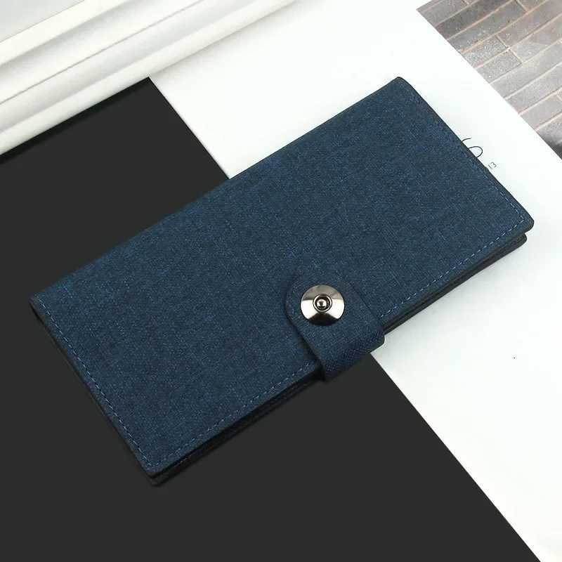 Canvas Wallet Mens Long Wallet Multicard Simple Ultrathin Coin Purse Bank Card Holder Clutch Photo Clip Bifold Wallet W250911