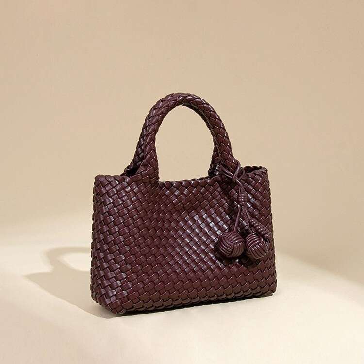 Handwoven Basket for Women New Casual Shoulder Handbag Fashion Versatile Tote Small Bag