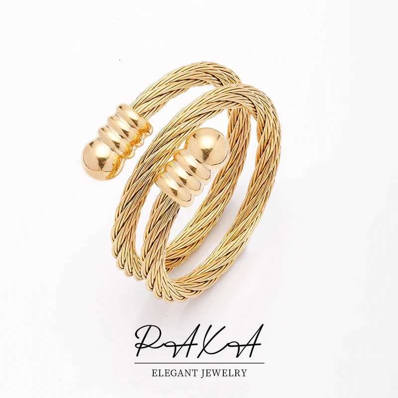 PAXA New Unique Design Vintage Adjustable Distorted Rings for Women Men Fashion Elegant Couple Wedding Party 2023 Jewelry Gifts W250911