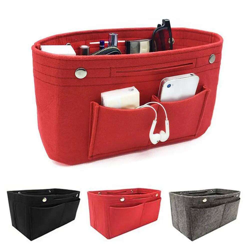 Women's Organizer Handbag Felt Travel Bag Insert Liner Purse Organiser Pouch One-time use Anti-fouling Storage bag