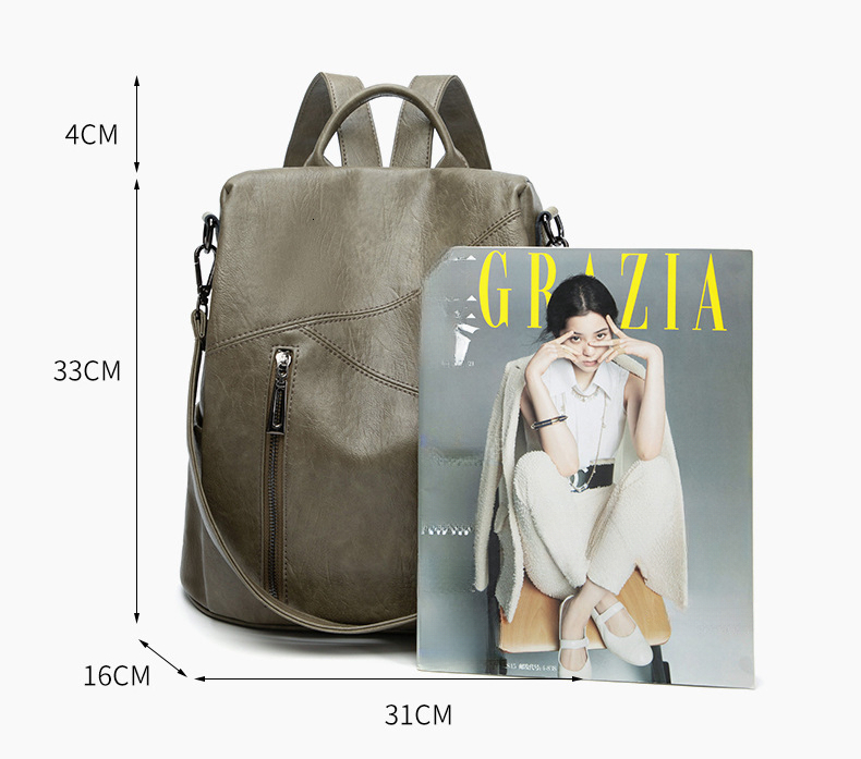 Free Shipping Designer Bag Luxury Bag Backpack For Women New 2025 Summer Versatile Soft Leather Backpack Large Capacity Casual Anti-theft Travel Bag M