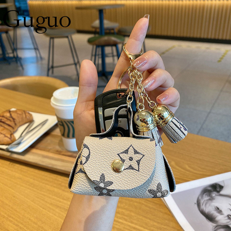Mini Keychain Bag: Leather Coin Purse Earphone Storage - Key Card Holder for Women Z260130