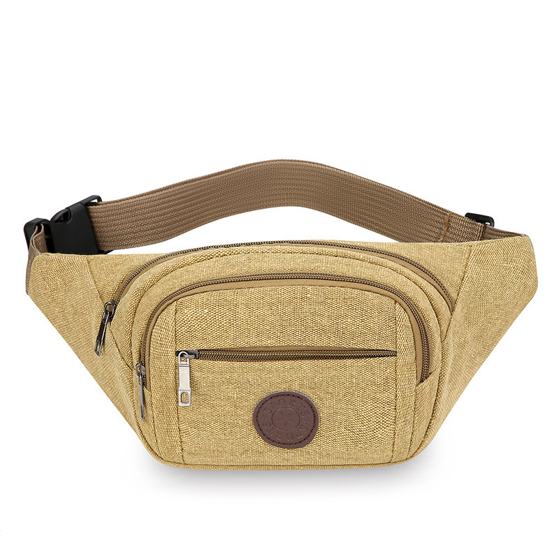 Factory Direct New Men S Canvas Sports Free Shipping Waist Designer Bag Bag Women S Casual Luxury Bag Fashion Large Capacity Storage Cashier Waist Bag