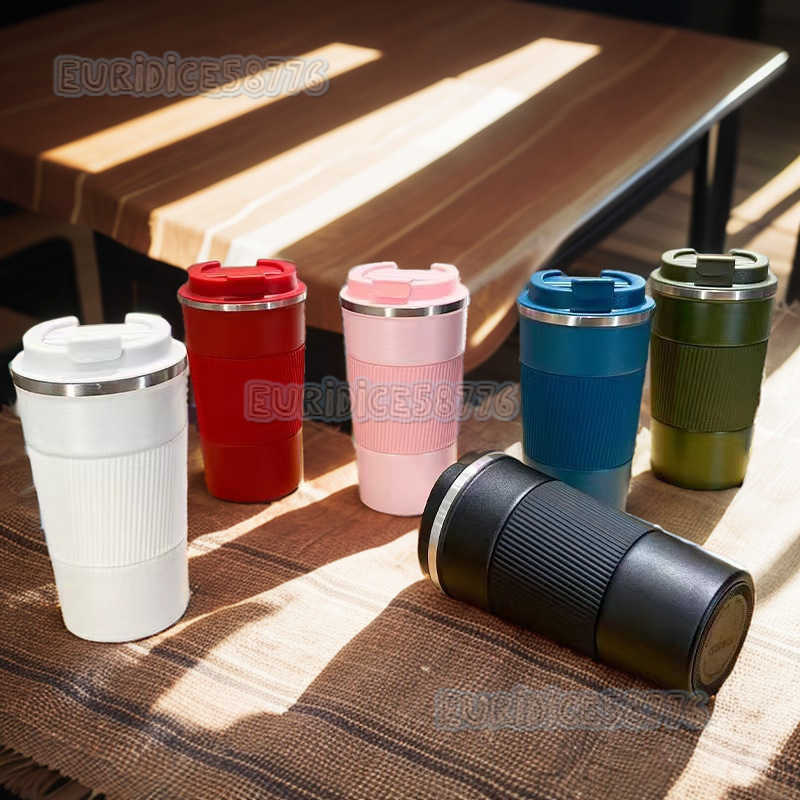 304 Stainless Steel Leather Cover Coffee Cup Car Business Cover Gift Cup Thermos Cup Engraved H250911