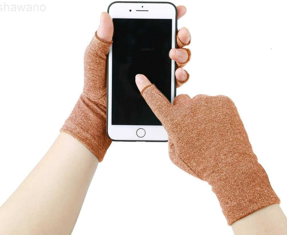 Arthritis Gloves Women Men Carpal Tunnel Rheumatiod Tendonitis Fingerless Hand Thumb Compression GlovesW250911