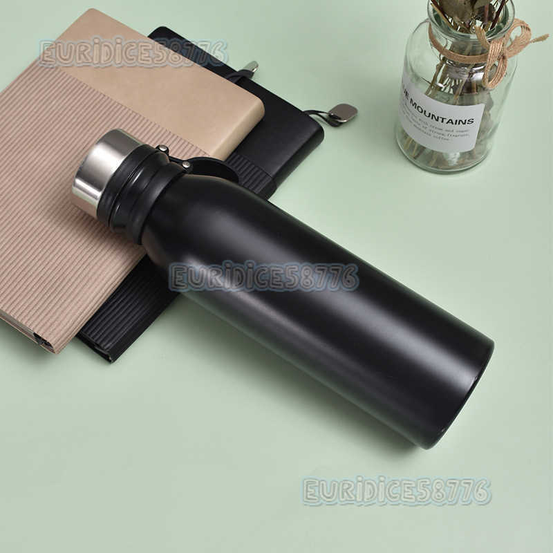 304 Stainless Steel Insulated Cup Outdoor Hiking Small Mouth Sports Water Bottle Simple with Handle Portable Travel Bottle H250911