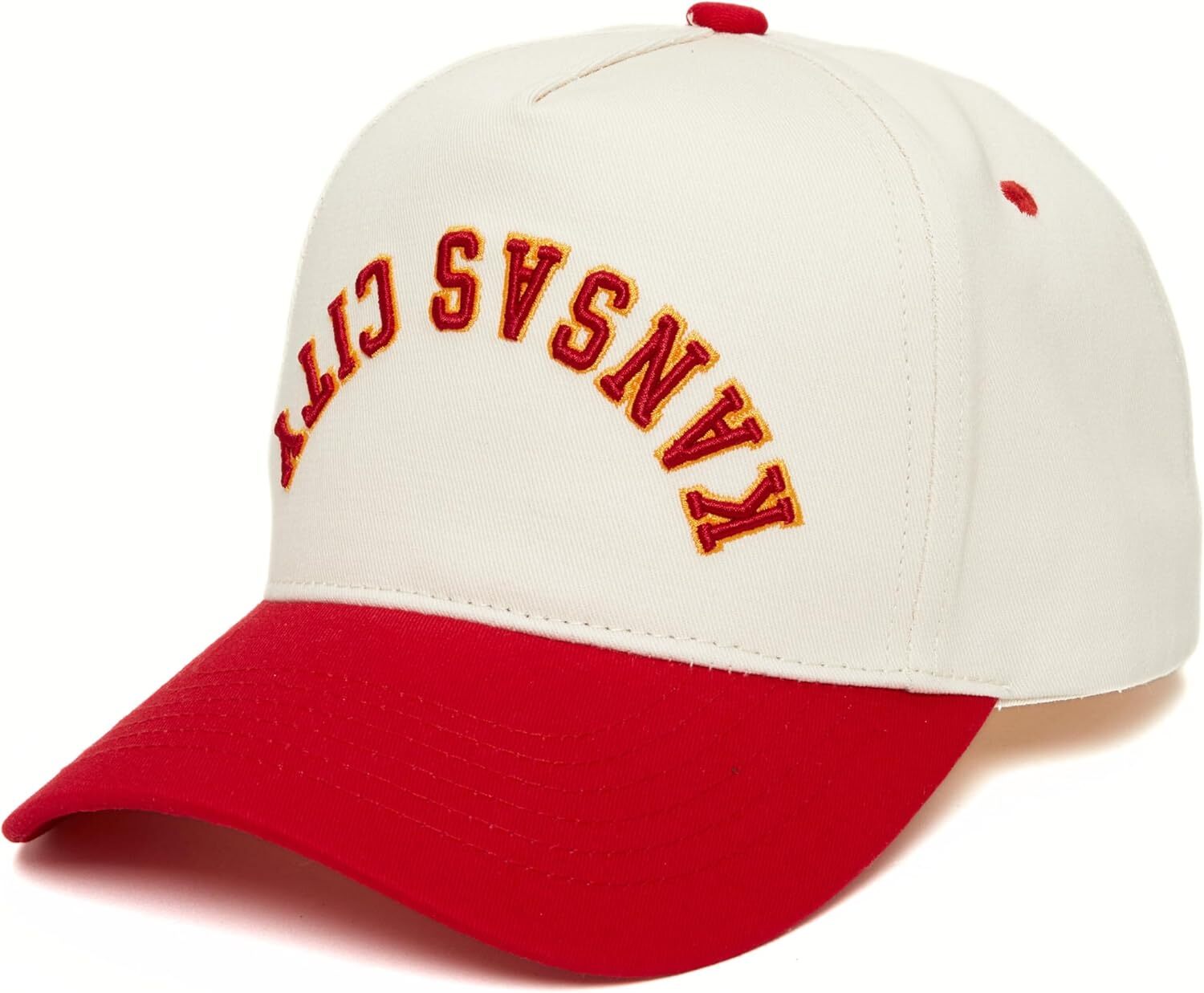 Upside Down City Trucker Hat for Men and Women Unisex 3D Embroidered Gameday Baseball Cap, Retro Snapback Hats