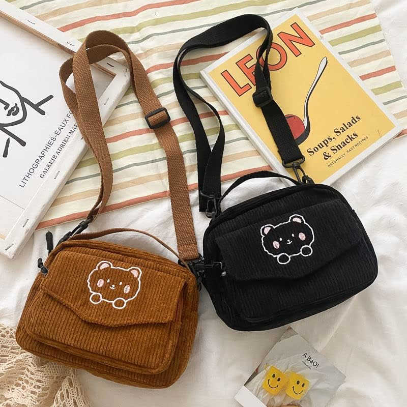 small cute Corduroy Crossbody bag min Kawaii Purse Crossbody Bag small Kawaii Wallet small Kawaii Crossbody BagW250911