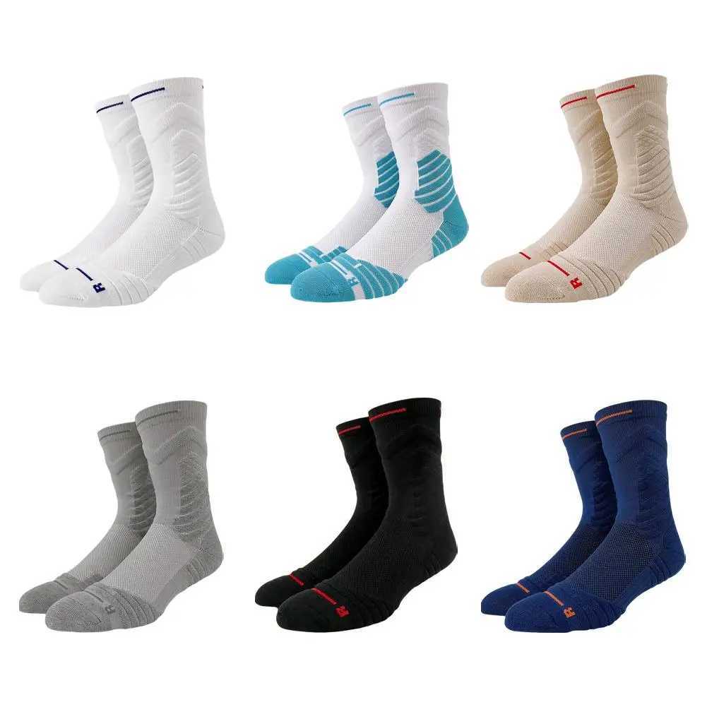 1Pair Professional basketball socks thickened towel bottom game training sports socks ankle protection nonslip socks D2509111
