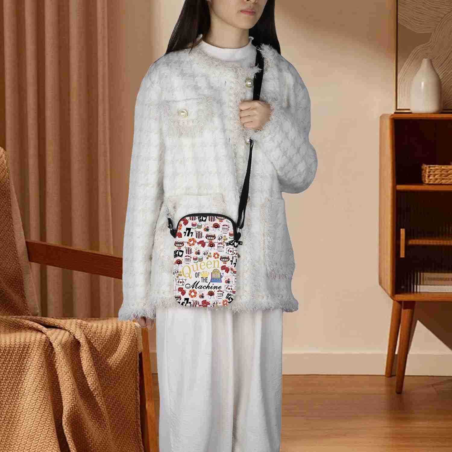Cross Body Bag Casino Gambling Lover Gift Queen Of The Machine Messenger Bag Slot Gambling Lucky GiftW250911