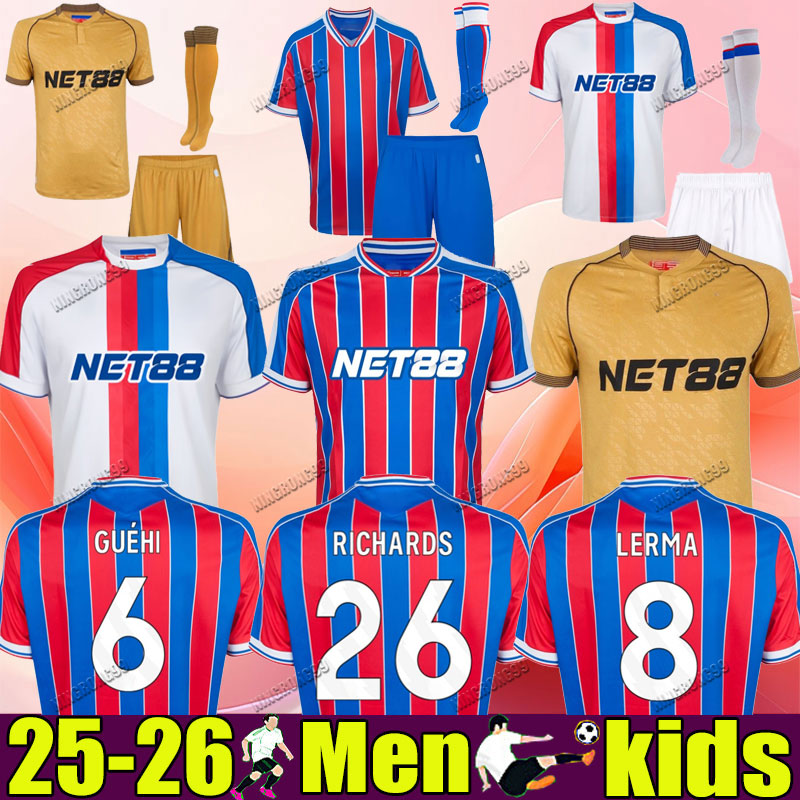 25 26 EDOUARD soccer jerseys EZE 2025 2026 NKETIAH PaLaCes WINNER MATETA SARR Football Shirt football kit RICHARDS LERMA HOLDING CrYsTalS MUNOZ SCHLUPP Men kids