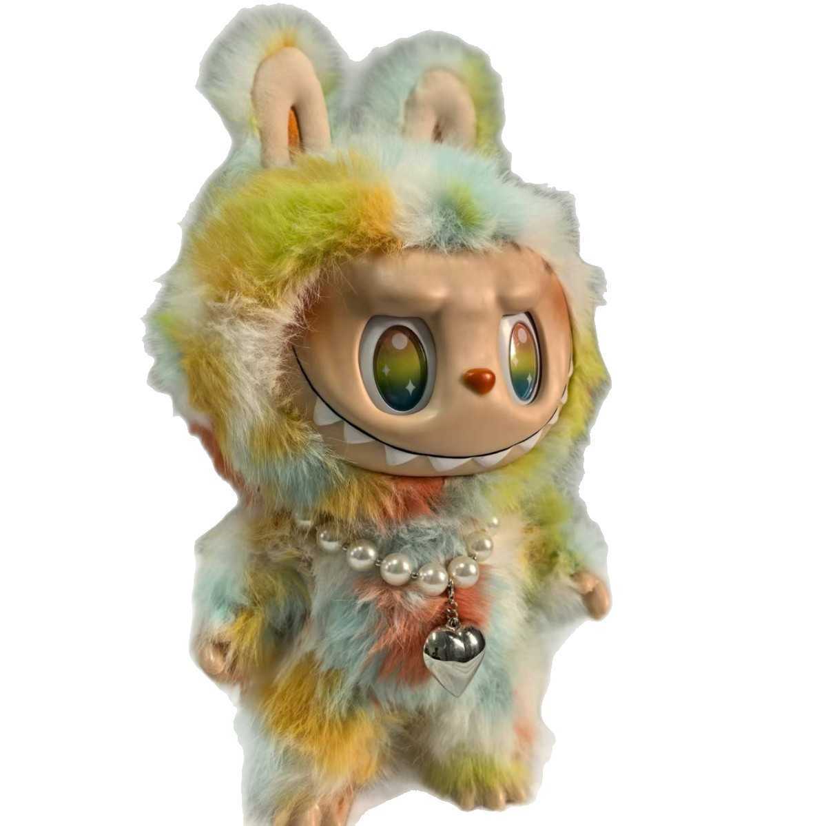 Labubu Colorful Blind Box Can Stand Can Sit Labubu Plush Doll Toy Pendant Figurine 1 L250911ZEEX