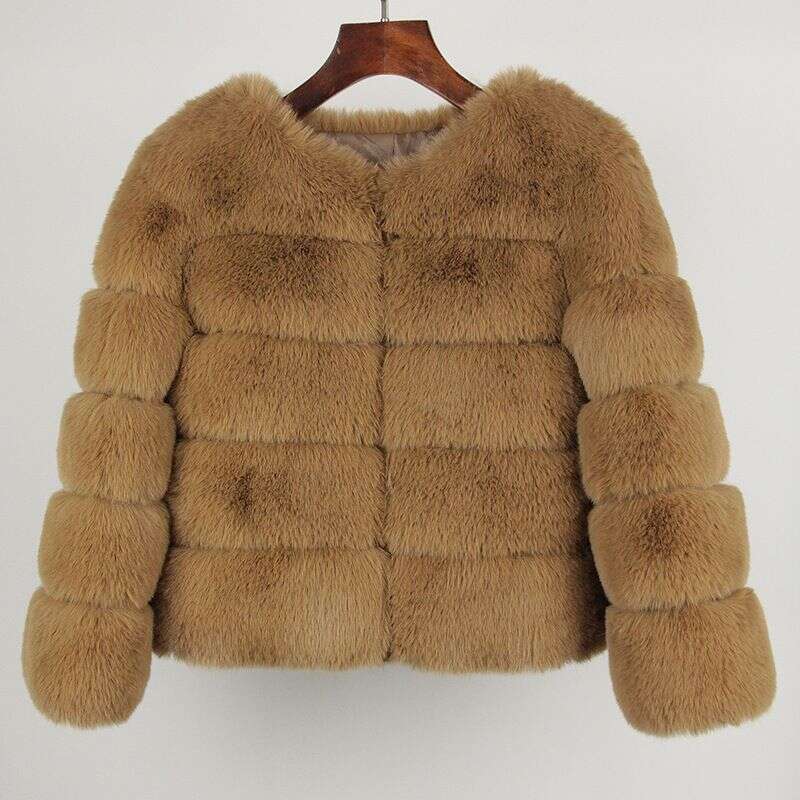 Women's Clothing Fox Women Winter New Fashion Warm Fur Coat