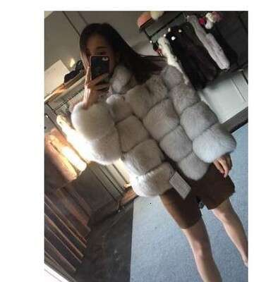 Women's Fashion Custom Fox Rabbit Hair, Imitation Mink Fur Coat