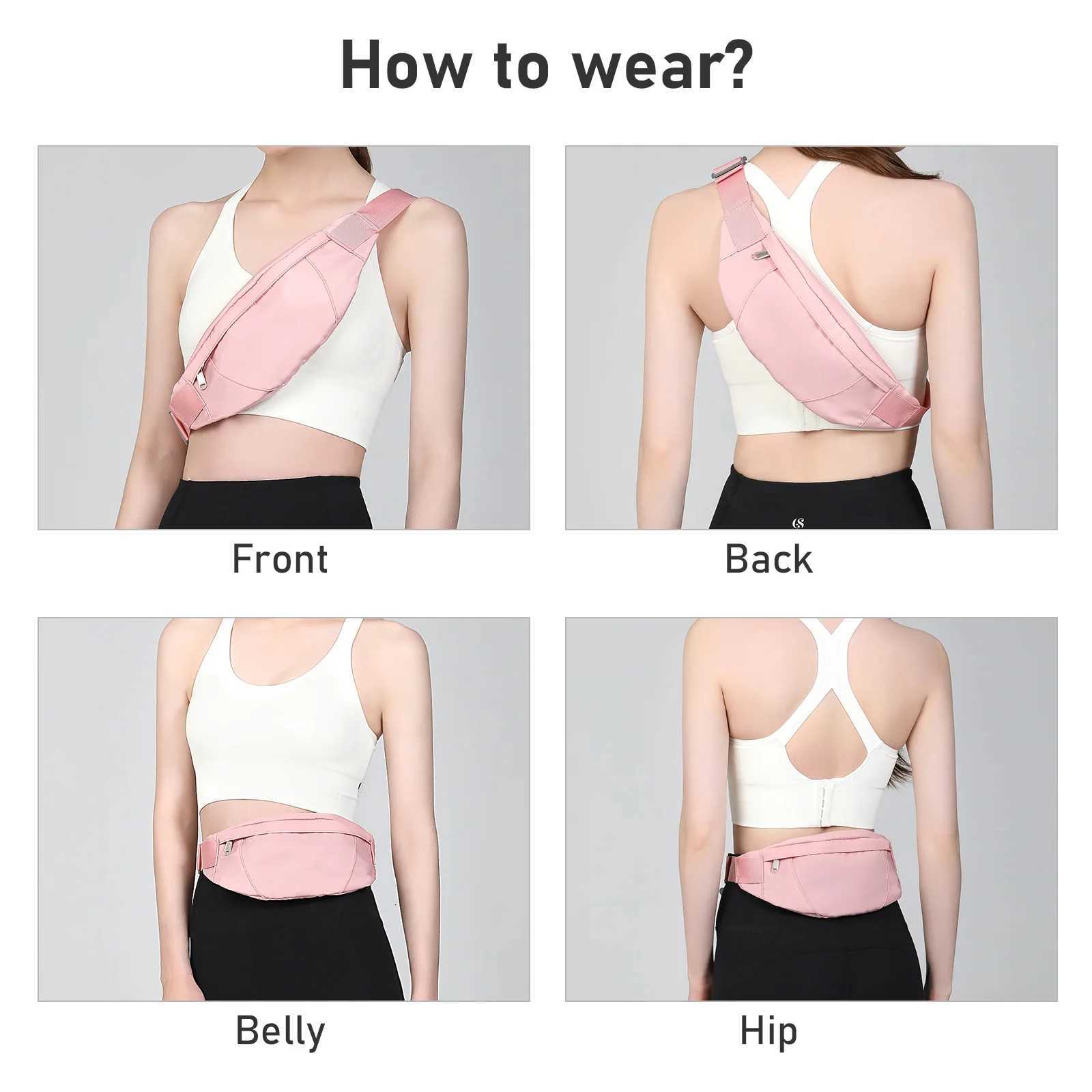 Fanny waist bag Belt Bag for Ladies and Men Crossbody Belt Bag Adjustable Hip BagHiking Cycling Morning Running Waist Bag Z250911