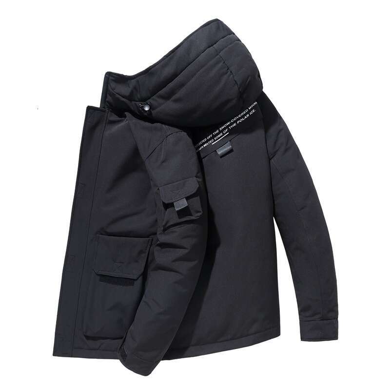Men's Workwear Down Jacket New Winter Korean Style Handsome Short Thickened Warm Coat Trendy Brand