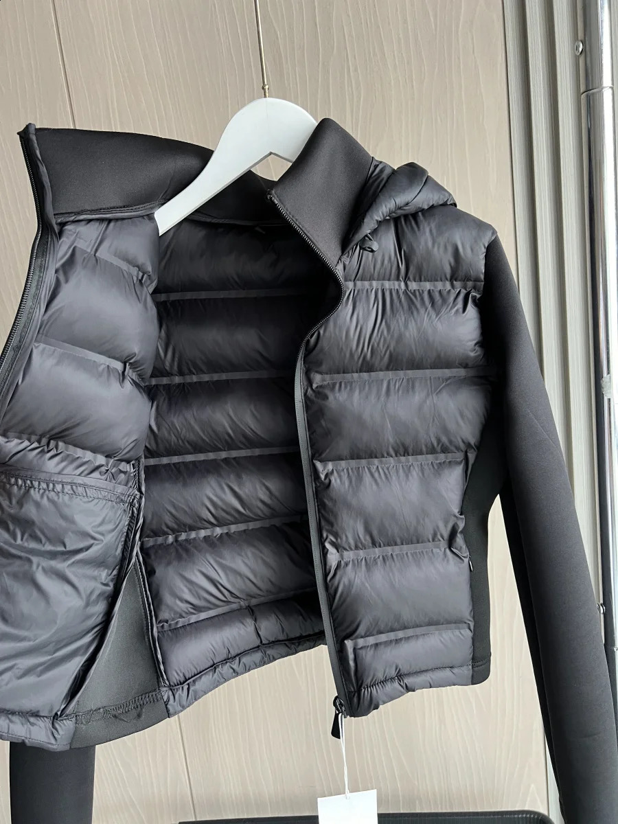 Winter Arrival Womens Lightweight Warm Down Jacket with Long Sleeves and Zippered Hooded Sports Coat 4391742 250911