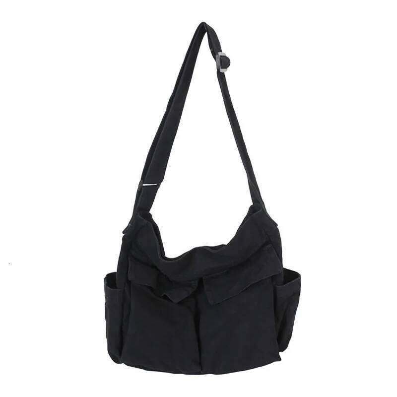 Stylish Sling Bag Canvas Messenger Perfect For Casual Travel Everyday Use Multi Pocket Shoulder Bag