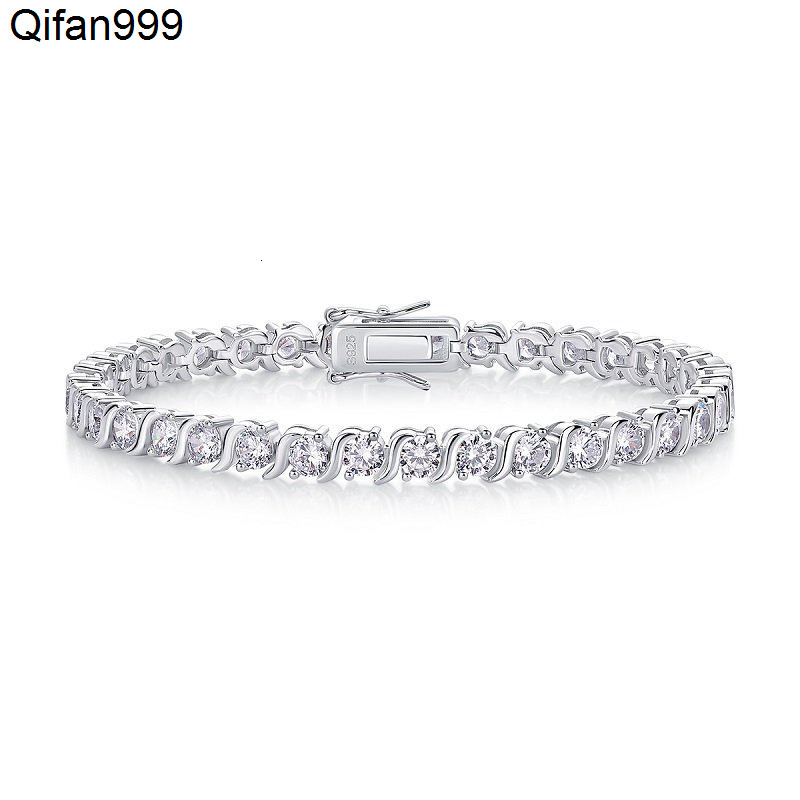 Factory Wholesale 4mm Moissanite Tennis Bracelet S925 Sterling Silver Hypoallergenic Luxury Jewelry