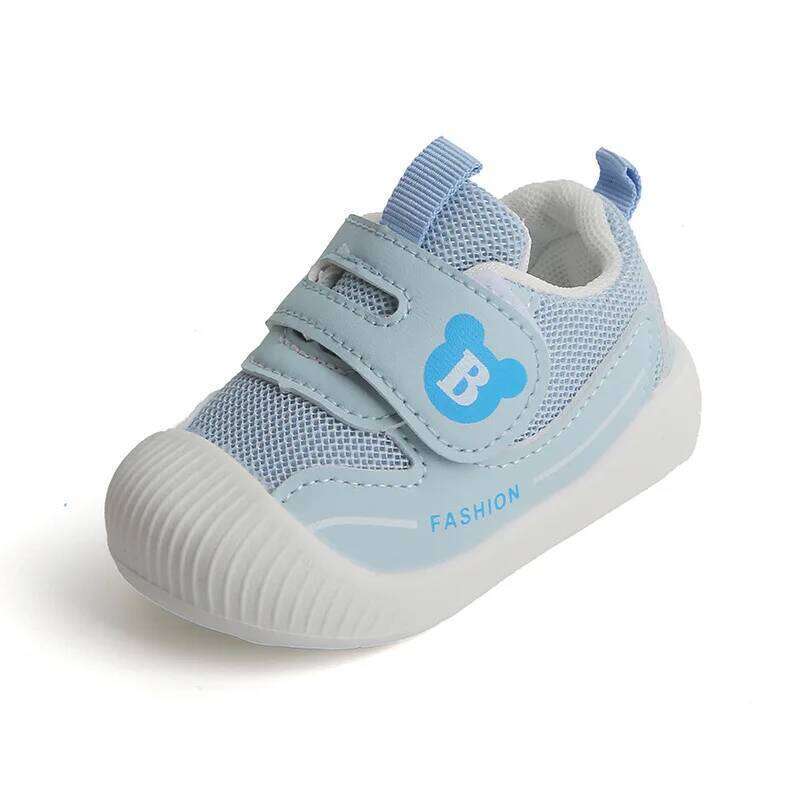 Toddler Sneakers Spring Autumn Infant Soft Breathable First Walkers Baby Boy Girl Casual Shoes Blue, Pink