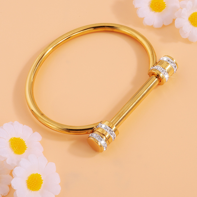 Popular Horseshoe Design Women Fashion Jewelry New Design Titanium Steel Luxury Brand Bracelet Bangle For Women Jewelry wholesales drop ship