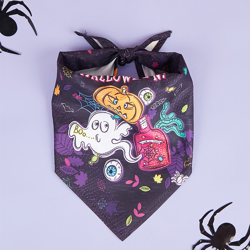 Cute Creepy Costume for Your Pooch Fall Inspired Animal Patterned Puppy Bib