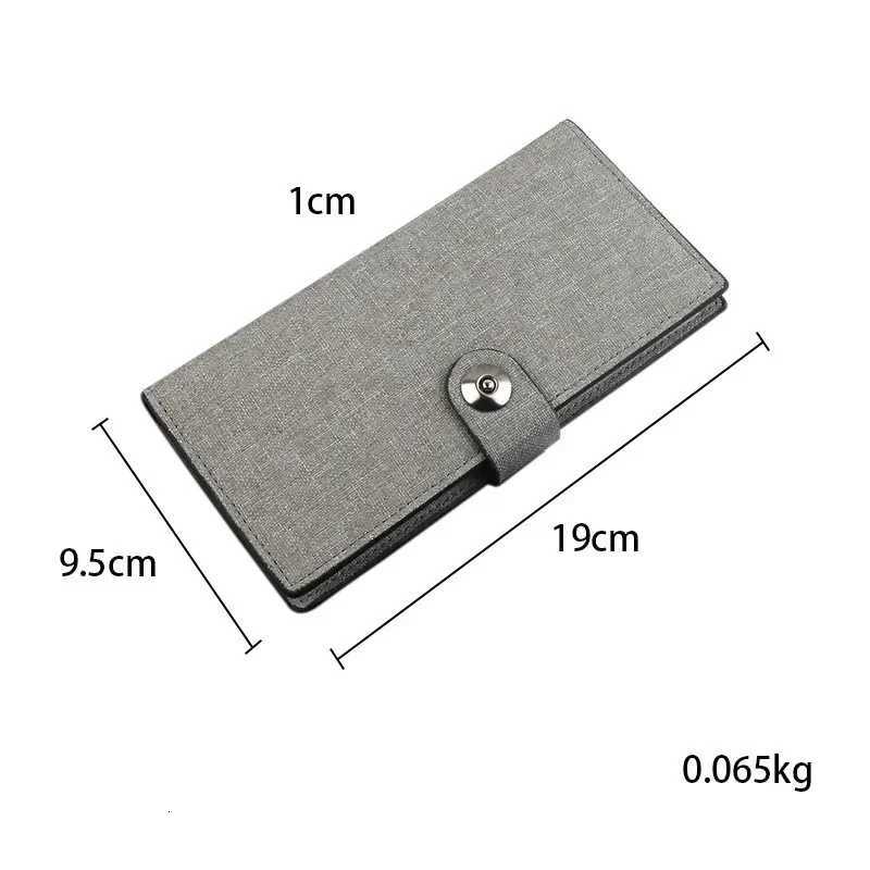 Canvas Wallet Mens Long Wallet Multicard Simple Ultrathin Coin Purse Bank Card Holder Clutch Photo Clip Bifold Wallet W250911