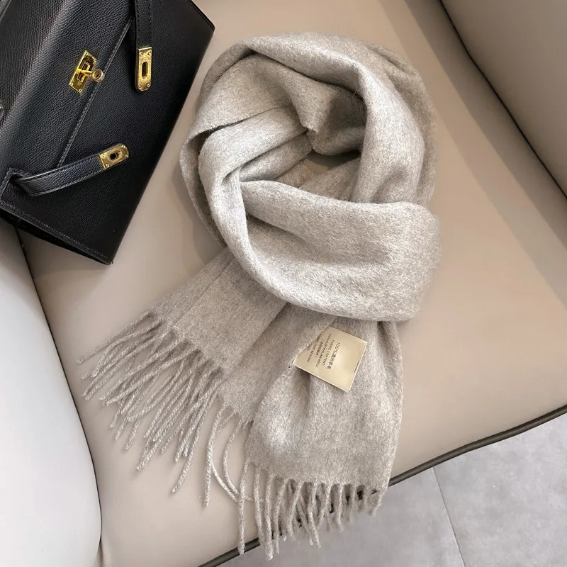 Winter Narrow Scarf 28 Color 100 Wool Scarf Selling Solid Color Scarf Mens and Womens Universal Warm and Cold proof Scarf 250909