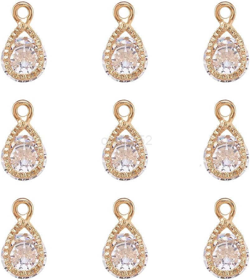 100Pcs Cubic Zirconia Alloy Charms Snowflake Shaped Platinum Christmas Pendants Sparkly Holiday Charms for Necklace Earring Jewelry Making DW250911