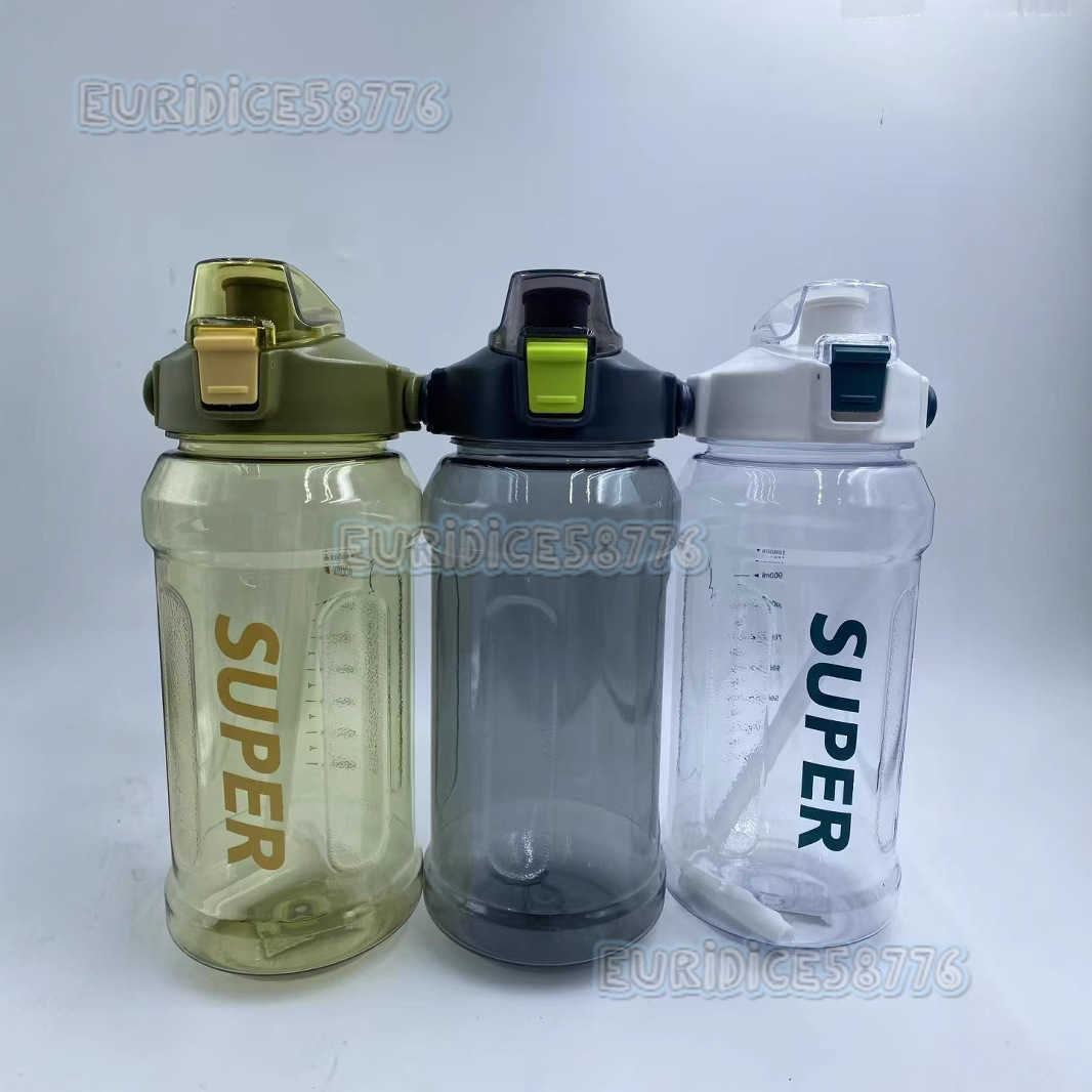 20l Plastic Cold Water Bottle with Straw Space Cup with Handle Large Capacity Water Bottle for Sports and Fitness Tonton Bucket H250911