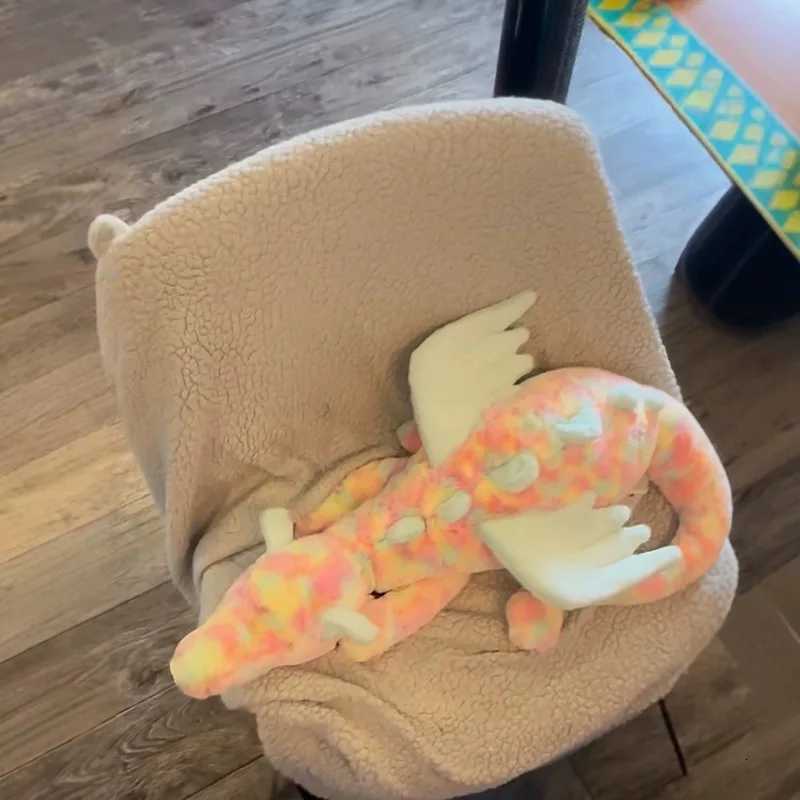 New Dragon Dolls Toys 50cm Rainbow Dragon Match to Calm Cats and Dogs Pets Soft and Comfortable Pillow Holiday Gifts